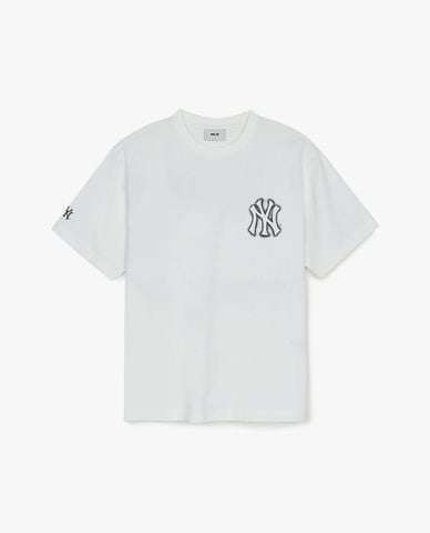  MLB - Áo thun unisex cổ tròn tay ngắn Basic Mega Logo 