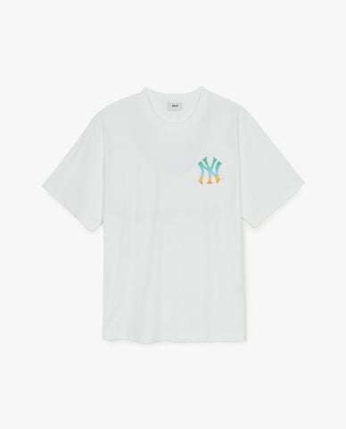  MLB - Áo thun unisex cổ tròn tay ngắn Basic Color Letter Mega 