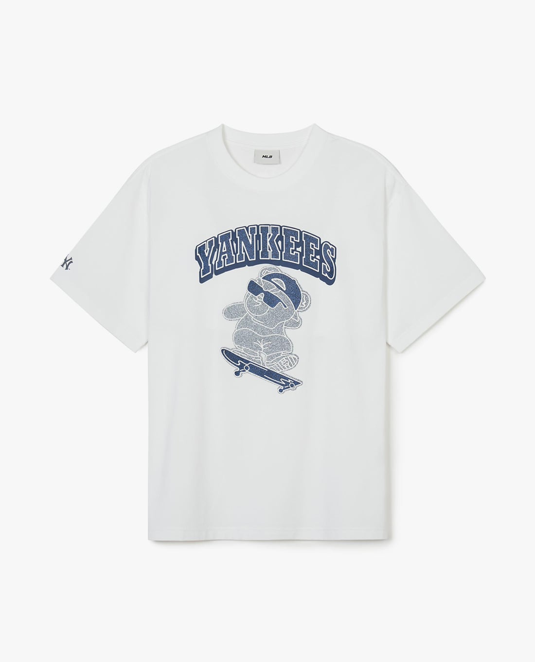 MLB - Áo thun unisex cổ tròn tay ngắn trẻ trung