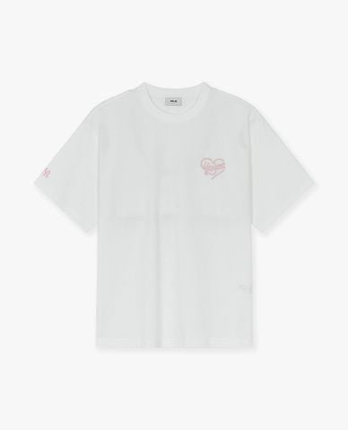  MLB - Áo thun unisex Heart Overfit 