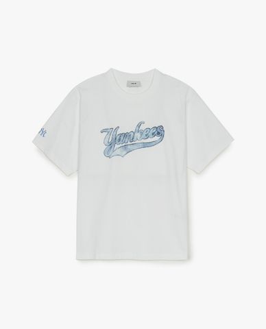  MLB - Áo thun unisex cổ tròn Denim Like Big Lux OverFit 