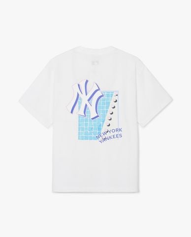  MLB - Áo thun unisex cổ tròn tay ngắn Summer Graphics Tropical 