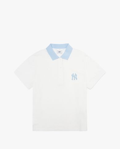  MLB - Áo thun polo nữ ngắn tay Monogram 
