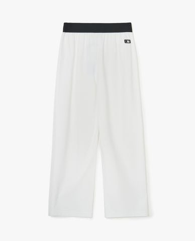  MLB - Quần ống rộng nữ lưng thun Basic Small Logo Banding 