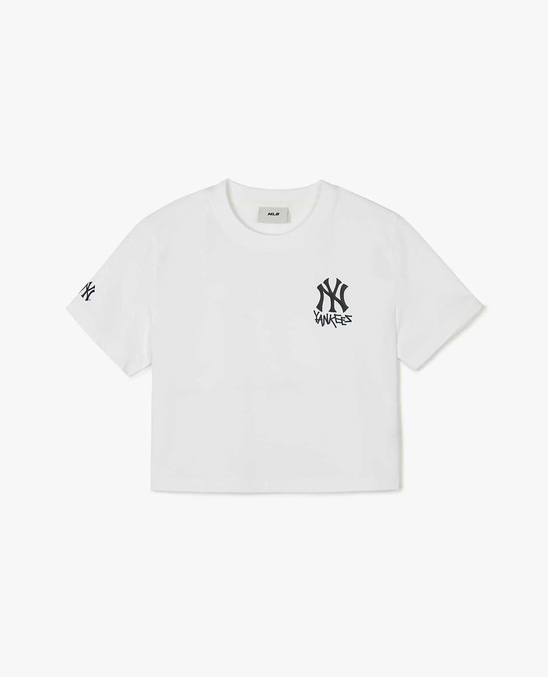 MLB - Áo croptop nữ cổ tròn tay ngắn Street Small Logo Functional