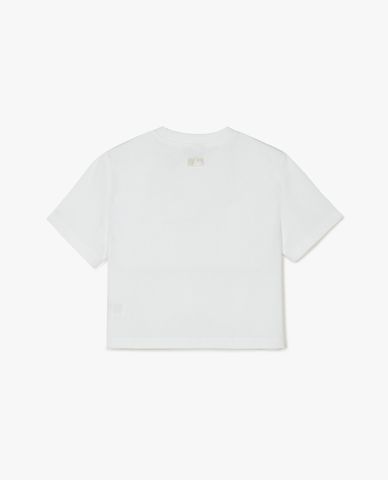  MLB - Áo croptop nữ cổ tròn tay ngắn Street Small Logo Functional 