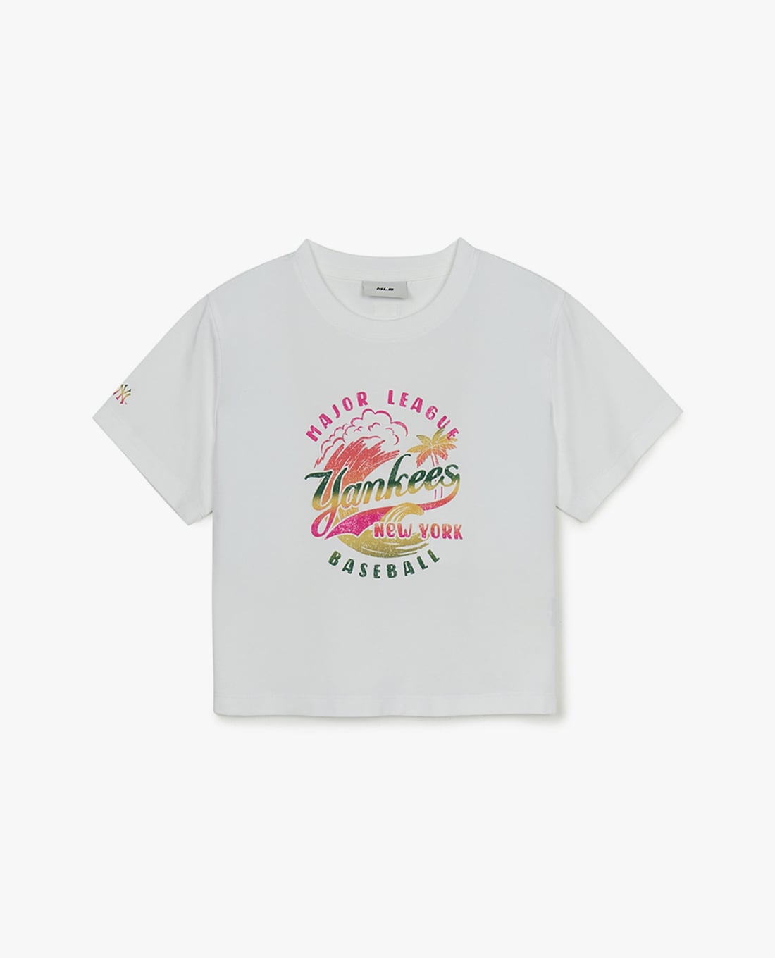 MLB - Áo thun nữ cổ tròn tay ngắn Summer Vintage