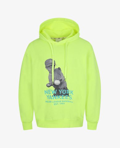  MLB - Áo hoodie tay dài phối mũ thời trang Front Painting 