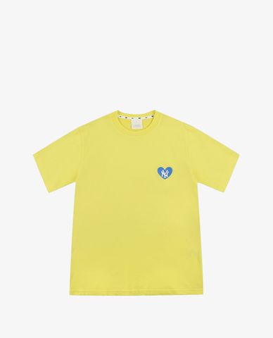  MLB - Áo thun lồng ghép họa tiết trái tim Heart New York 