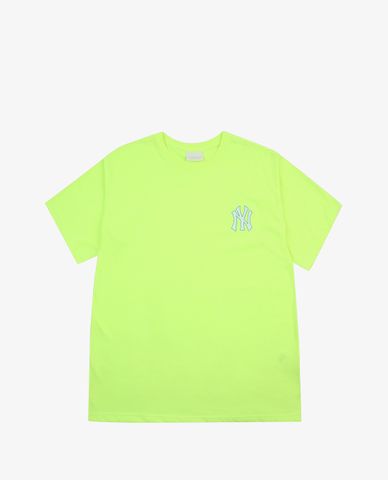  MLB - Áo thun cổ tròn ngắn tay Neon Art Basic Over Fit 