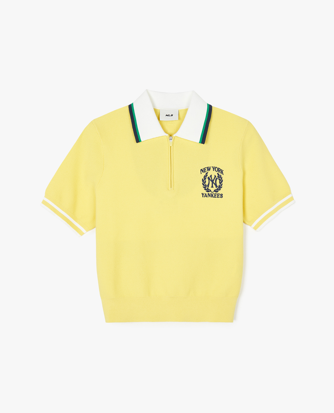 MLB - Áo polo nữ cổ bẻ tay ngắn Sportive Varsity Half Zip Up