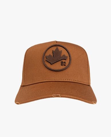  DSQUARED2 - Nón bóng chày unisex thêu nổi D2 Leaf 