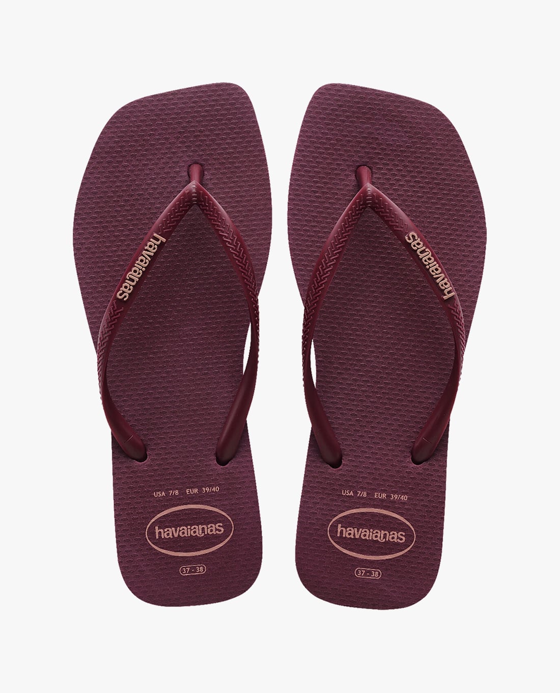 HAVAIANAS - Dép kẹp nữ Slim Square Logo Pop Up