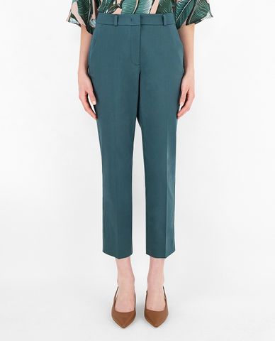  WEEKEND MAX MARA - Quần nữ ống đứng Cotton Sateen 