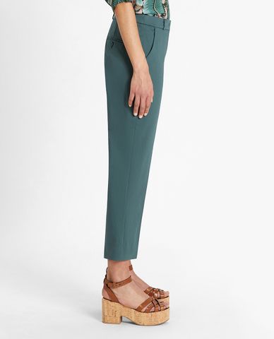  WEEKEND MAX MARA - Quần nữ ống đứng Cotton Sateen 