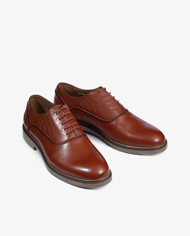  PEDRO - Giày tây nam phối dây buộc Burnished Leather 