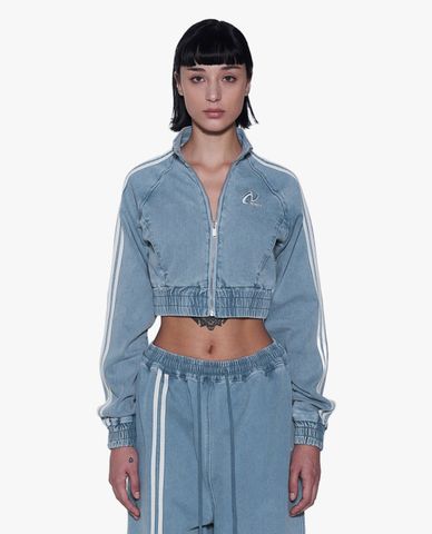  NERDY - Áo khoác denim nữ tay dài phom croptop hiện đại 