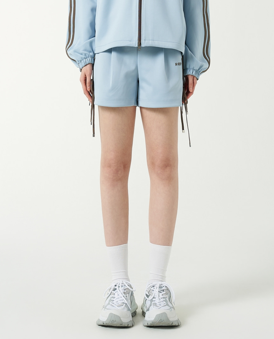 NERDY - Quần shorts ngắn nữ lưng thun Ribbon