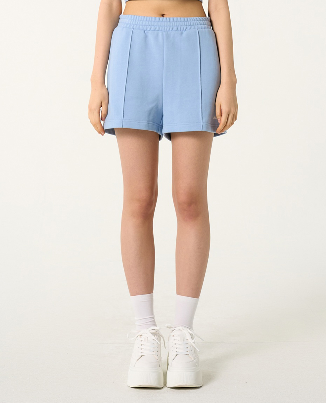 NERDY - Quần short nữ ống rộng lưng thun NY