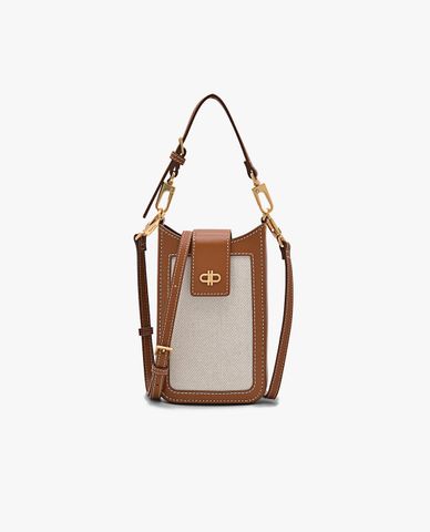  PEDRO - Ví nữ dáng dài chữ nhật phối dây đeo Icon Leather Phone Pouch 