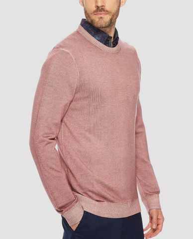  TED BAKER - Áo len nam tay dài cổ tròn Abelone 