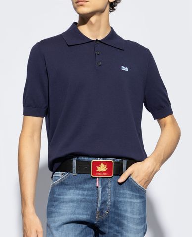  DSQUARED2 - Áo polo nam cổ bẻ tay ngắn hiện đại 