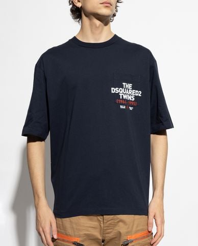  DSQUARED2 - Áo thun nam cổ tròn tay ngắn thời trang 