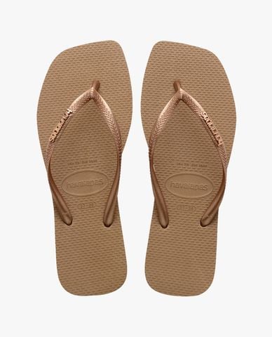  HAVAIANAS - Dép kẹp nữ Slim Square Logo Metallic 