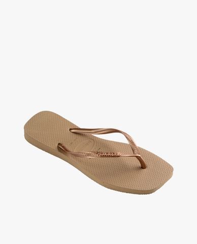  HAVAIANAS - Dép kẹp nữ Slim Square Logo Metallic 