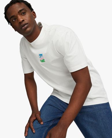  PUMA - Áo thun nam cổ tròn tay ngắn Downtown 