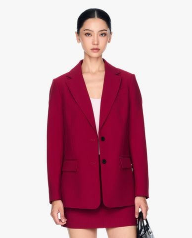  GIGI - Áo khoác blazer nữ cổ V tay dài thanh lịch 