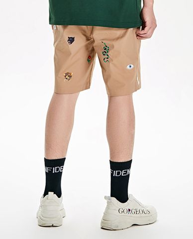  TRENDIANO - Quần short nam kaki thêu họa tiết động vật 