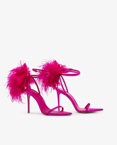  LE SILLA - Giày sandals cao gót nữ Sandalo Rose Satin 