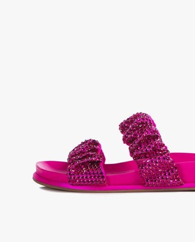  LE SILLA - Dép quai ngang nữ đính đá Sandalo Pool Side 