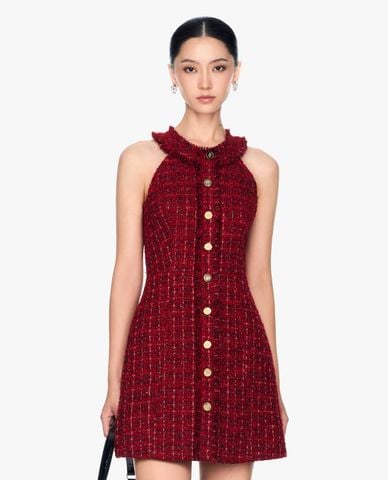  GIGI - Đầm sát nách mini phối nút trẻ trung 