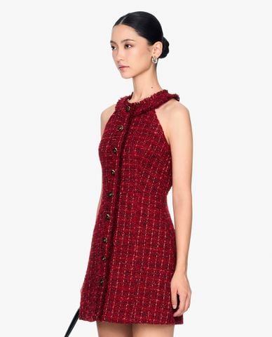  GIGI - Đầm sát nách mini phối nút trẻ trung 