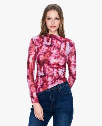  GIGI - Áo kiểu nữ cổ tròn tay dài phom ôm hiện đại 