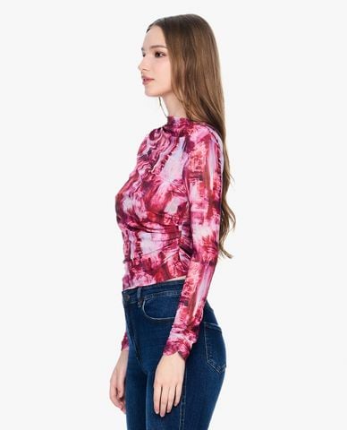  GIGI - Áo kiểu nữ cổ tròn tay dài phom ôm hiện đại 