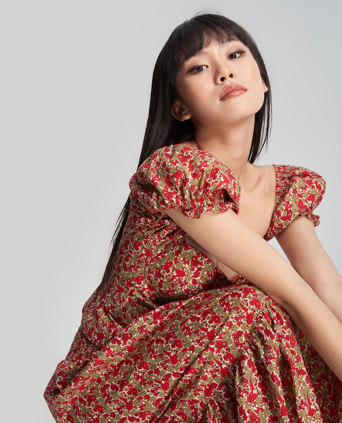 Váy thun bo eo xẻ tà nhẹ  Váy Công Sở