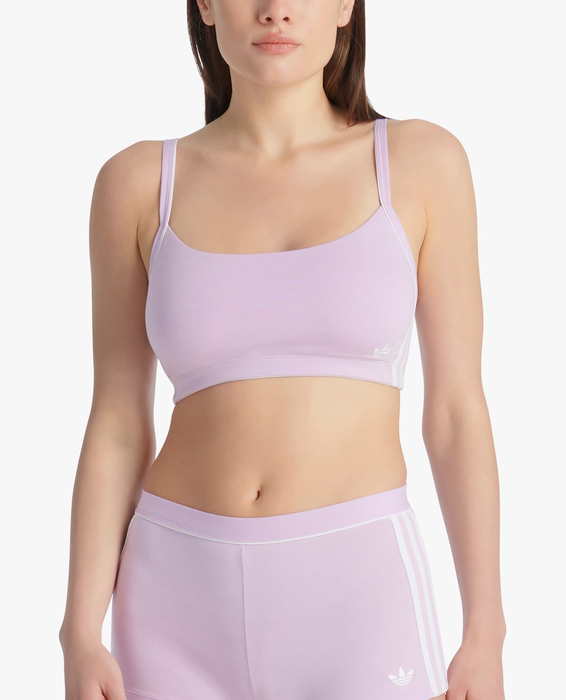 ADIDAS - Áo bra nữ phối logo Adicolor Comfort Flex Cotton Scoop