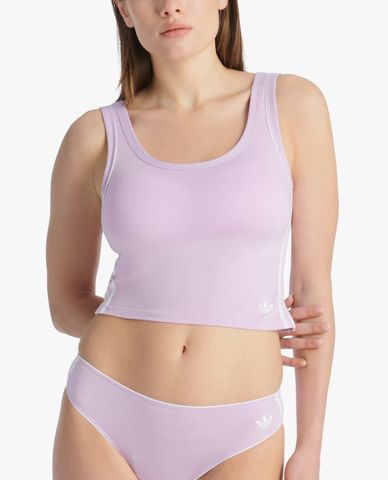  ADIDAS - Áo croptop nữ thể thao hai dây phom ôm 