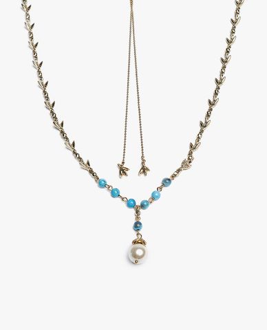  CECI - Dây chuyền nữ phối mặt ngọc trai sang trọng 