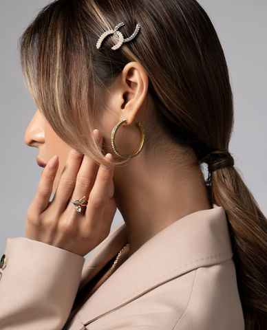  CECI - Kẹp tóc nữ đính ngọc trai sang trọng 