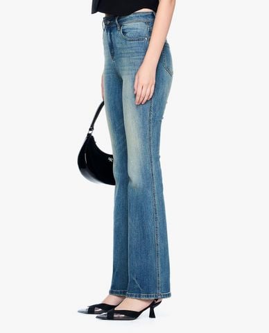  GIGI - Quần jeans nữ ống loe phom ôm hiện đại 