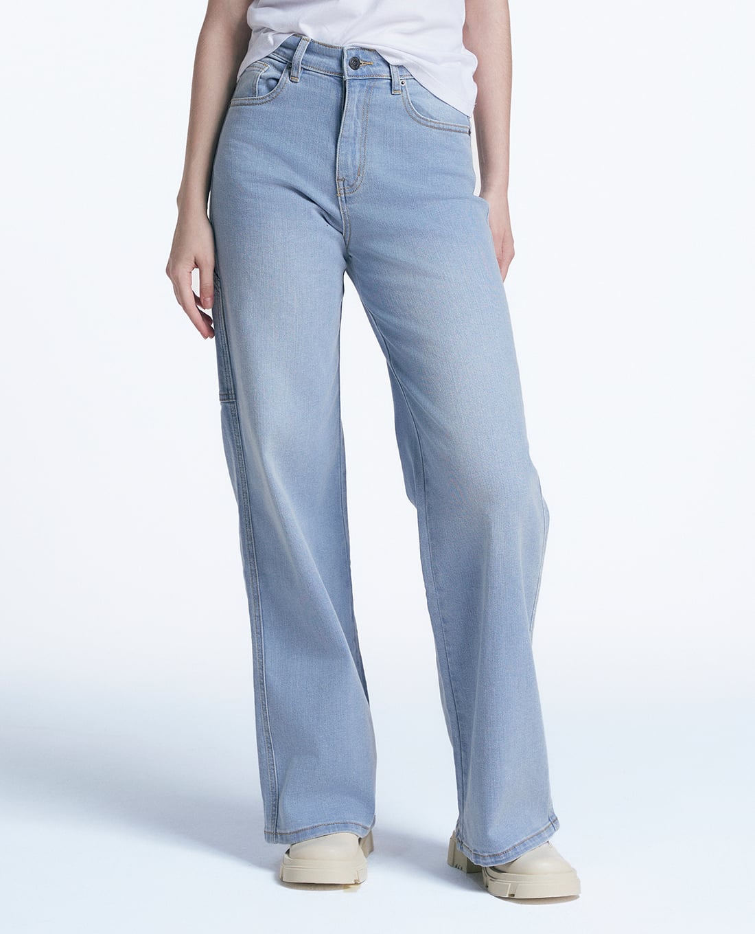 GIGI - Quần jeans ống đứng phối túi hiện đại