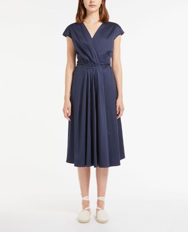  WEEKEND MAX MARA - Đầm midi cổ V tay ngắn Sateen 