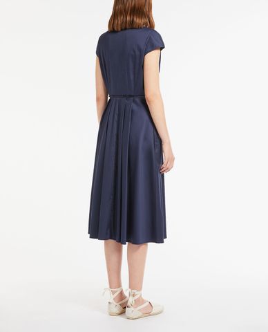  WEEKEND MAX MARA - Đầm midi cổ V tay ngắn Sateen 