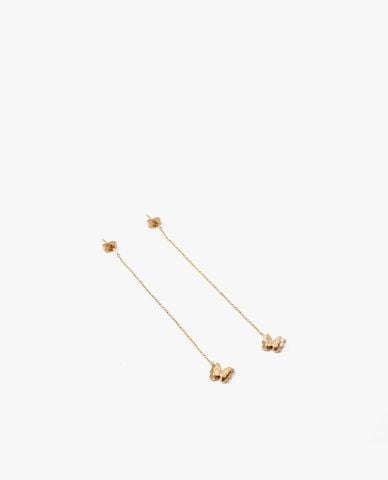  CECI - Khuyên tai nữ dáng thả phối mặt cánh bướm nữ tính 