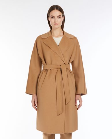  WEEKEND MAX MARA - Áo khoác măng tô dáng dài nữ dáng dài phối thắt lưng 