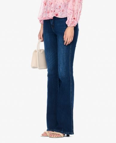  GIGI - Quần jeans nữ ống loe phom ôm hiện đại 